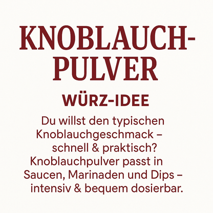 Knoblauch Pulver